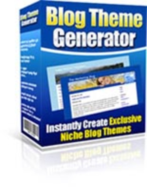 Product picture Blog Theme Generator
