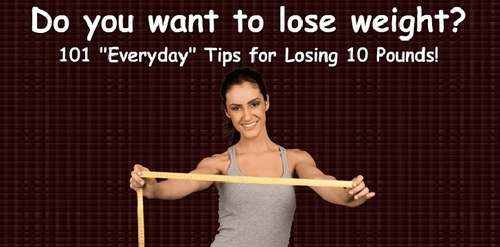 Product picture 101 Everyday Tips for  Losing 10 Pounds!